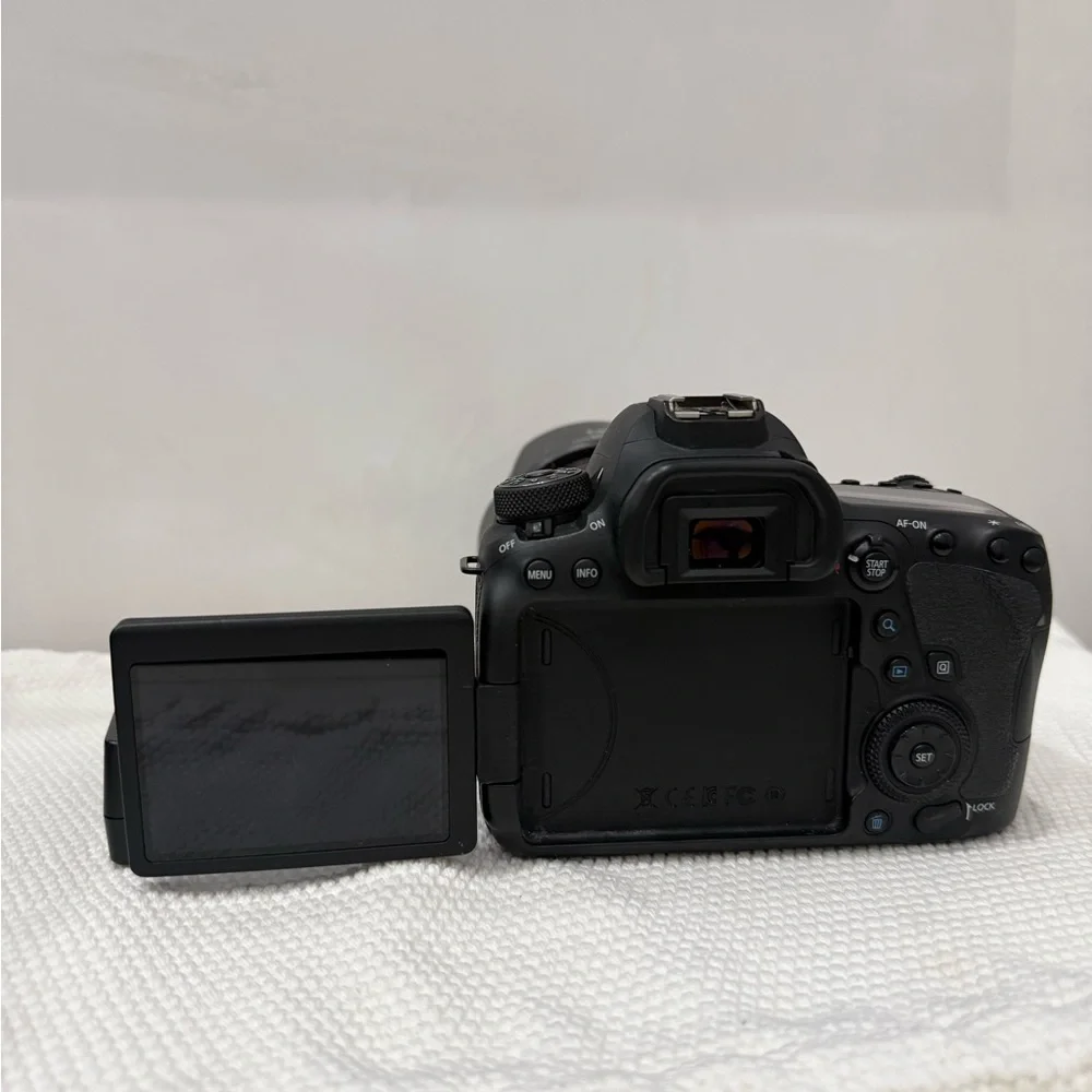 Canon EOS 6D Mark II DSLR Camera with Black Lens